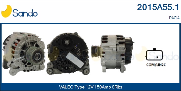 Alternatore SANDO 2015A55.1