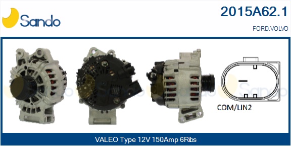 Alternatore SANDO 2015A62.1