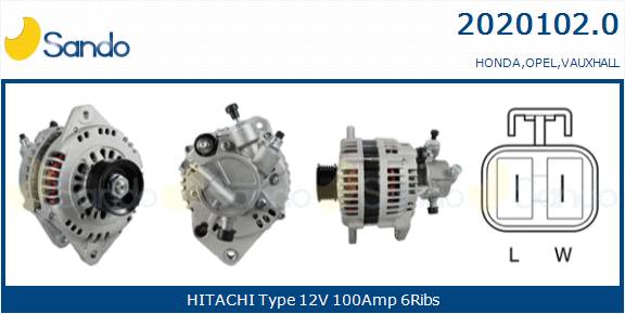  ALTERNATORE (ADATTABILE) OPEL ASTRA G 1.7DTI -05