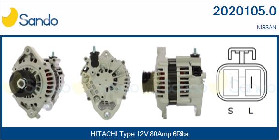 Alternatore SANDO 2020105.0