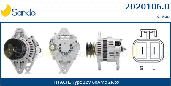  ALTERNATORE (ADATTABILE) NISSAN PICK UP 2.5DI 02-