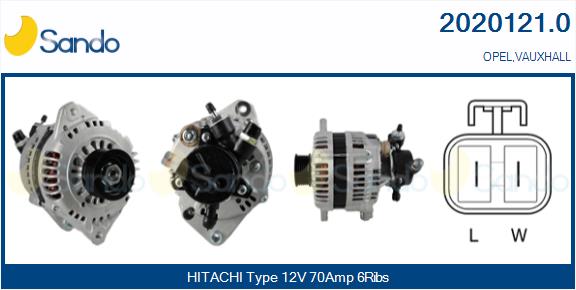 Alternatore SANDO 2020121.0