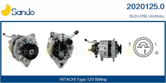 Alternatore SANDO 2020125.0