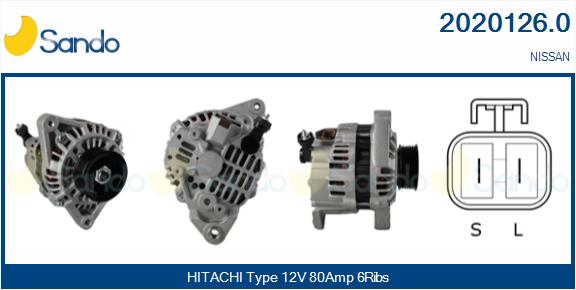 Alternatore SANDO 2020126.0