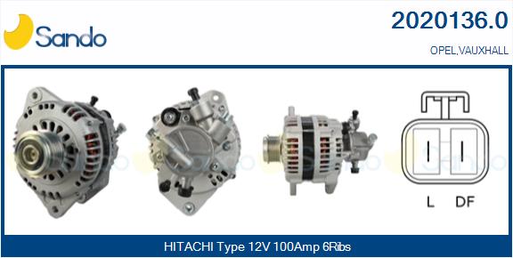 Alternatore SANDO 2020136.0
