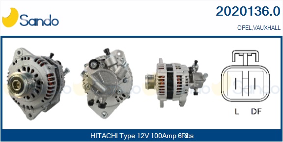  ALTERNATORE (ADATTABILE) OPEL ASTRA H 1.7D 04-