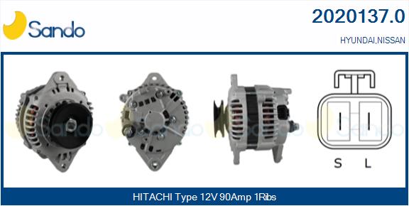 Alternatore SANDO 2020137.0