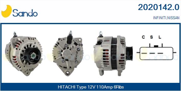 Alternatore SANDO 2020142.0