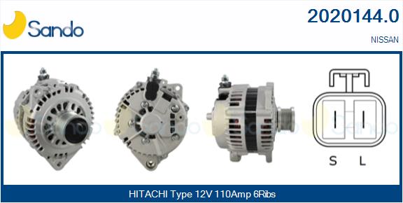 Alternatore SANDO 2020144.0