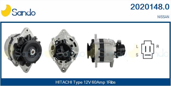 Alternatore SANDO 2020148.0