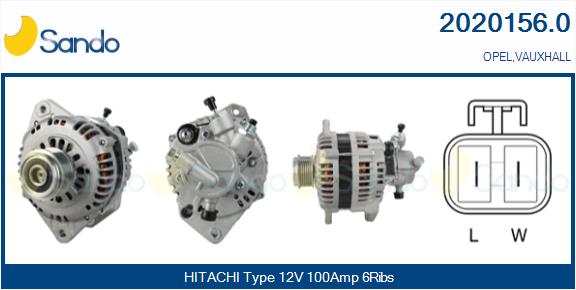 Alternatore SANDO 2020156.0
