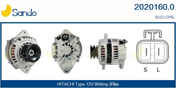 Alternatore SANDO 2020160.0