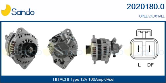  ALTERNATORE (ADATTABILE) OPEL ASTRA H 1.7CDTI 04-