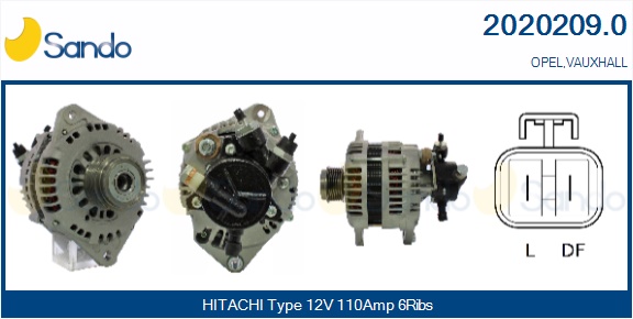  ALTERNATORE (ADATTABILE) OPEL ASTRA H 1.7 CDTI -10