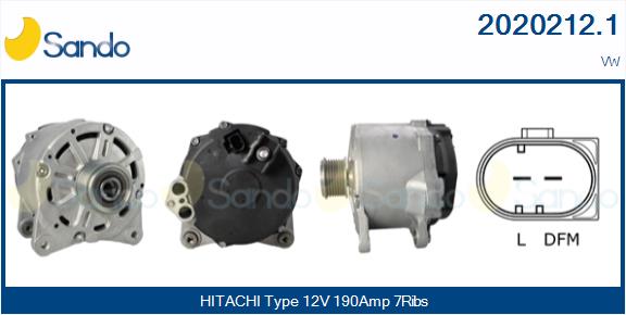 Alternatore SANDO 2020212.1