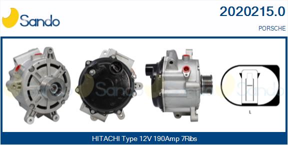 Alternatore SANDO 2020215.0