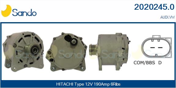 Alternatore SANDO 2020245.0