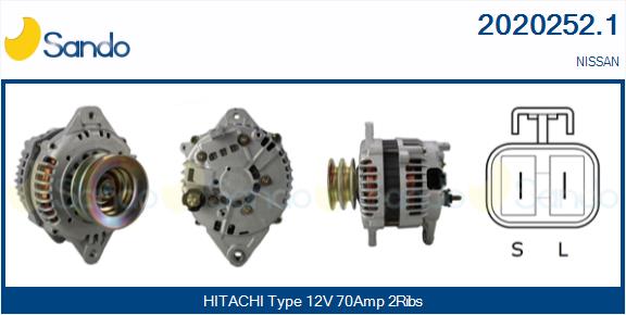 Alternatore SANDO 2020252.1