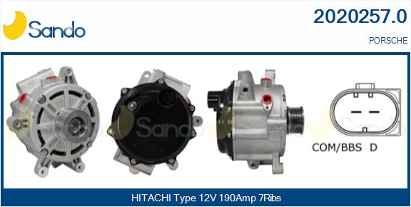Alternatore SANDO 2020257.0