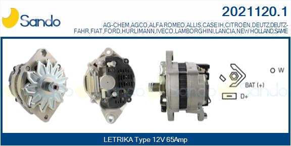 Alternatore SANDO 2021120.1
