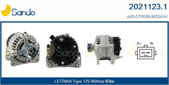 Alternatore SANDO 2021123.1