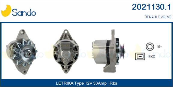 Alternatore SANDO 2021130.1