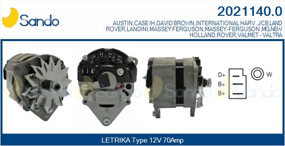  ALTERNATORE (ADATTABILE) ROVER 200 1.4-95