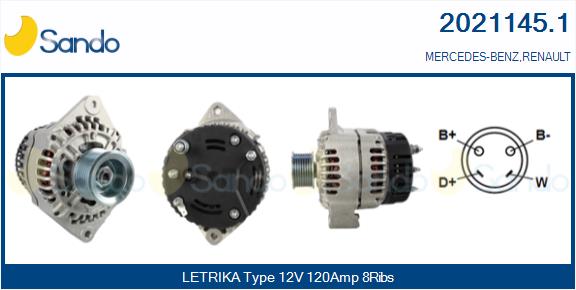 Alternatore SANDO 2021145.1