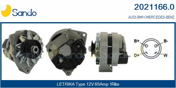 Alternatore SANDO 2021166.0