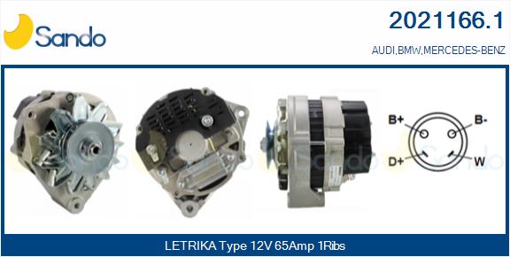 Alternatore SANDO 2021166.1