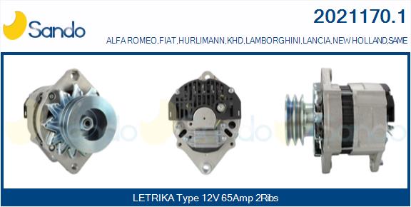 Alternatore SANDO 2021170.1