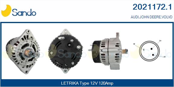 Alternatore SANDO 2021172.1