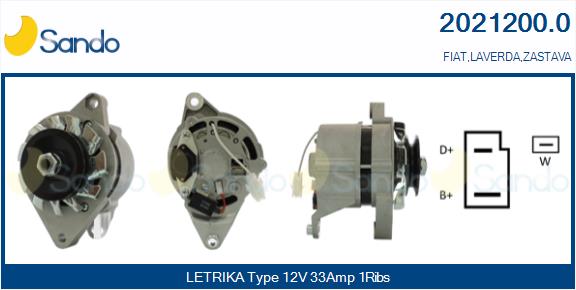 Alternatore SANDO 2021200.0