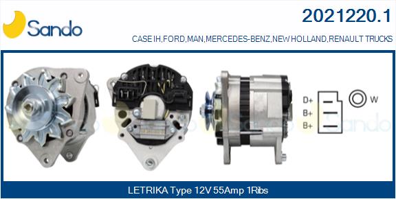Alternatore SANDO 2021220.1