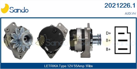 Alternatore SANDO 2021226.1