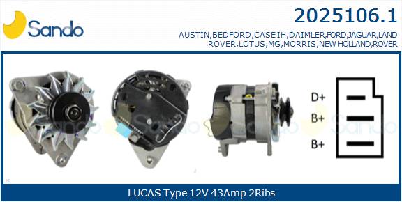  ALTERNATORE (ORIGINALE ) AUSTIN ALLEGRO 75-