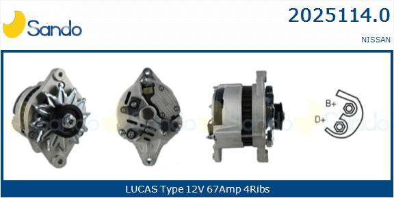  ALTERNATORE (ADATTABILE) NISSAN PRIMERA 1.6 -96