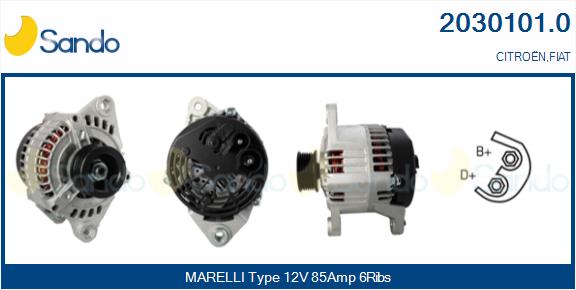  ALTERNATORE (ADATTABILE) FIAT PUNTO 1.7TD -00