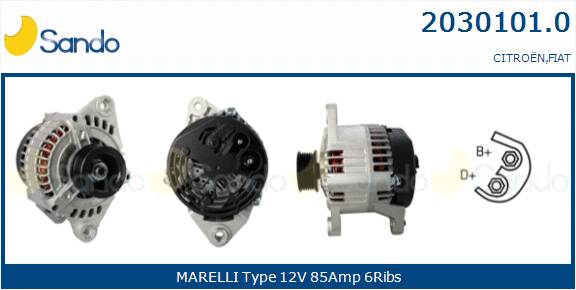  ALTERNATORE (ADATTABILE) FIAT PUNTO 1.7TD -00