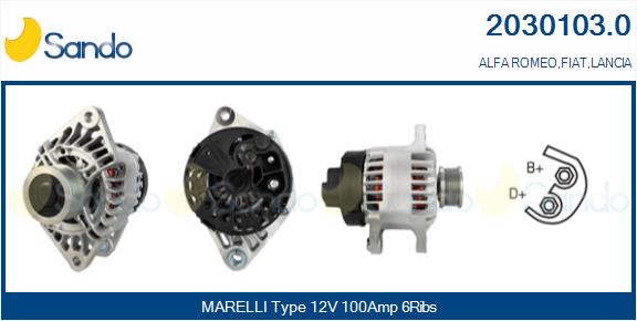  ALTERNATORE (ADATTABILE) ALFA 147JTD -10