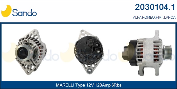  ALTERNATORE (ORIGINALE ) ALFA 156 SW 1.9JTD -06