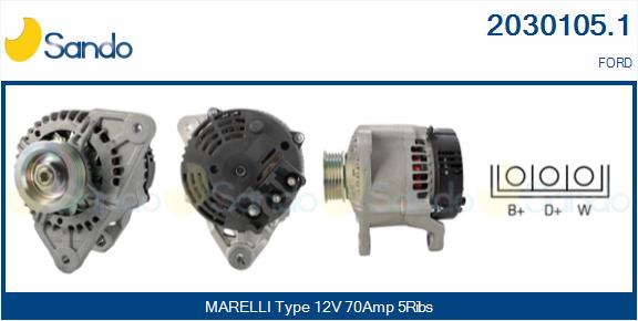 Alternatore SANDO 2030105.1