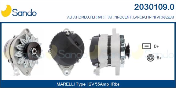  ALTERNATORE (ADATTABILE) FIAT FIORINO 1.7TD -01