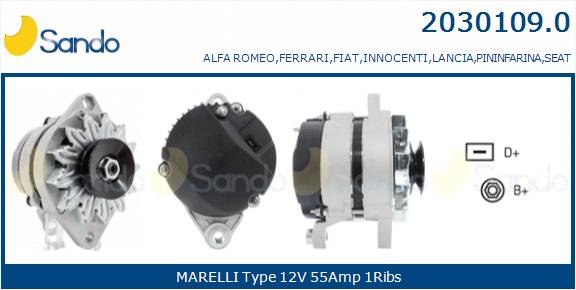  ALTERNATORE (ADATTABILE) FIAT FIORINO 1.7TD -01