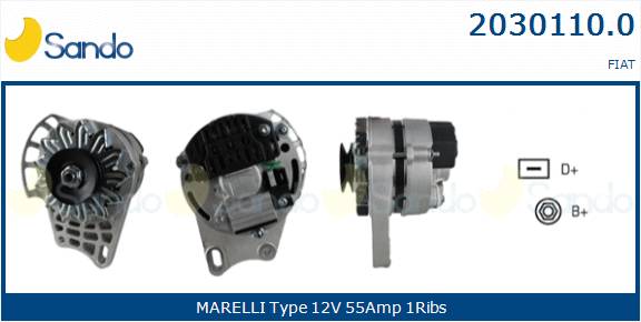  ALTERNATORE (ADATTABILE) FIAT SEICENTO -10