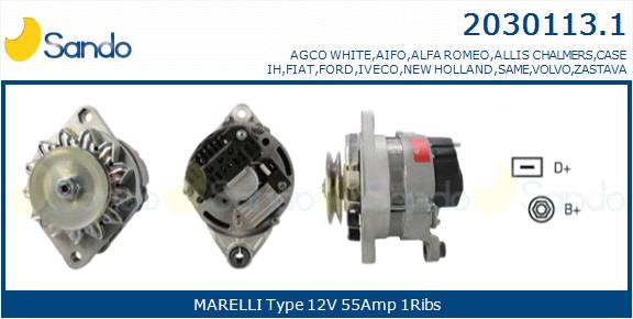  ALTERNATORE (ORIGINALE ) FIAT DUCATO 1.9TD -94