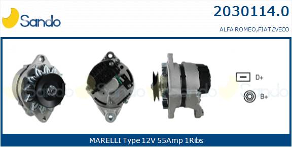 SANDO ALT.RE(ADATTABILE) IVECO DAYLI 96-