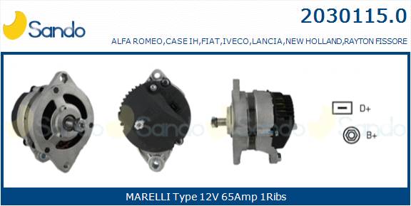  ALTERNATORE (ADATTABILE) IVECO DAILY -96