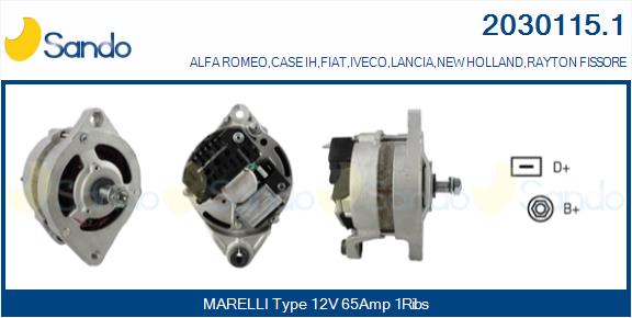  ALTERNATORE (ORIGINALE ) FIATCROMA 2.5TD -90