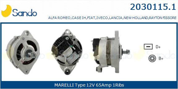  ALTERNATORE (ORIGINALE ) FIATCROMA 2.5TD -90